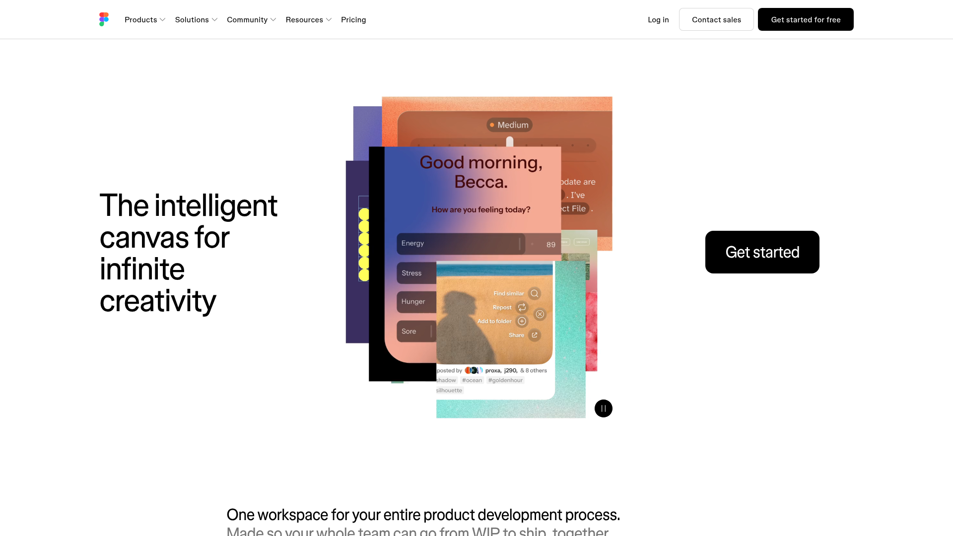 Figma landing page screenshot